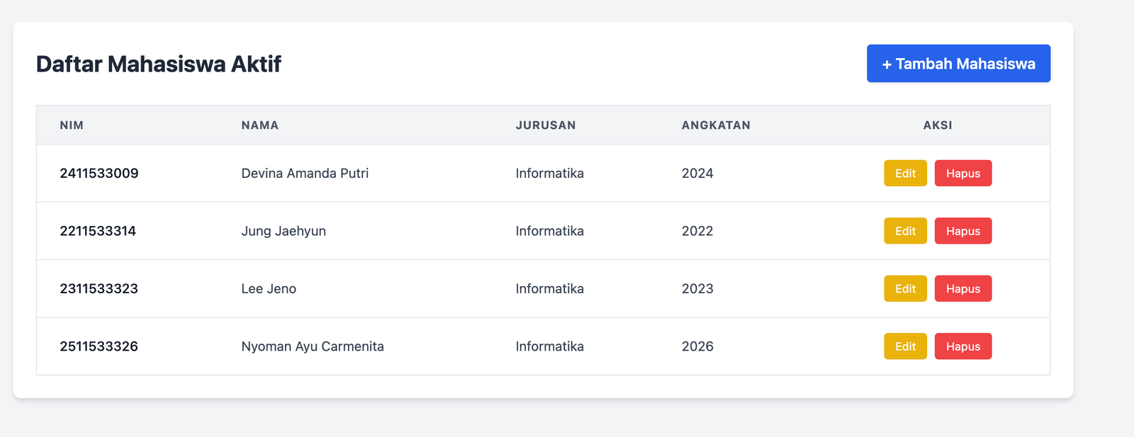 Student Browser
