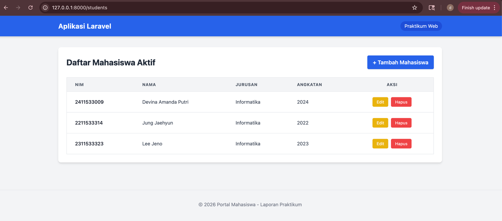 Student Browser
